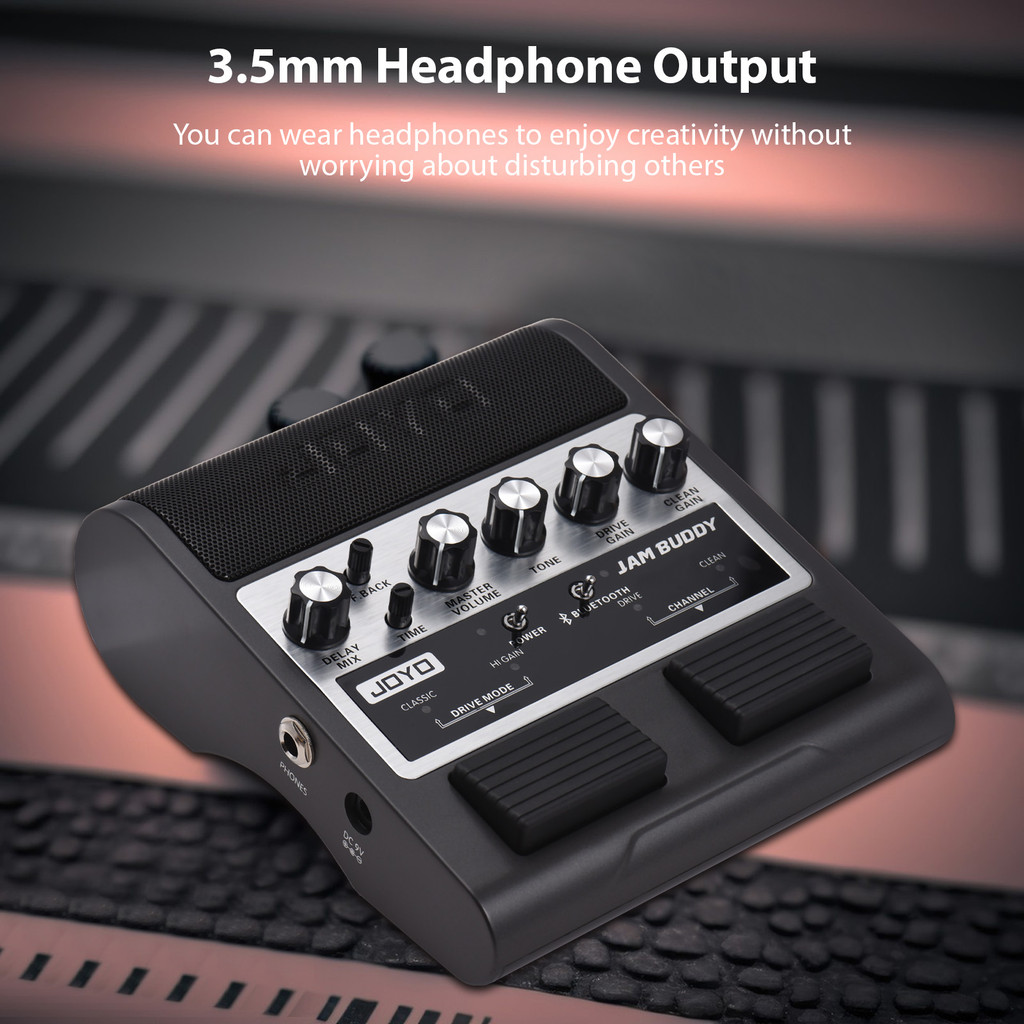 ☄JOYO Electric Guitar Speaker Portable Guitar Effector Amp BT 2x4W Dual