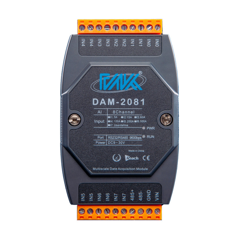 ☼DAM-2081 8-channel AC current data collector high-performance AD ...