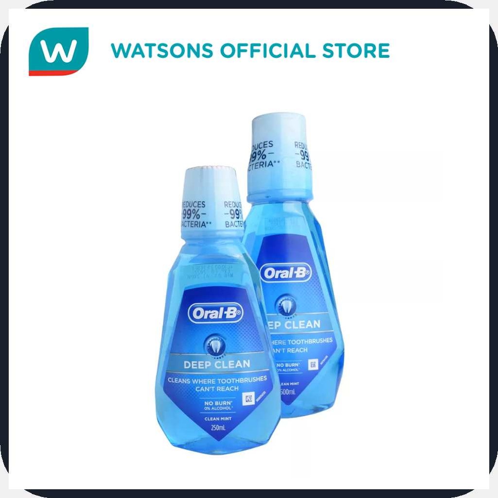 _?@ORAL-B Rinse Deep Clean 500ml Free 250ml | Shopee Philippines