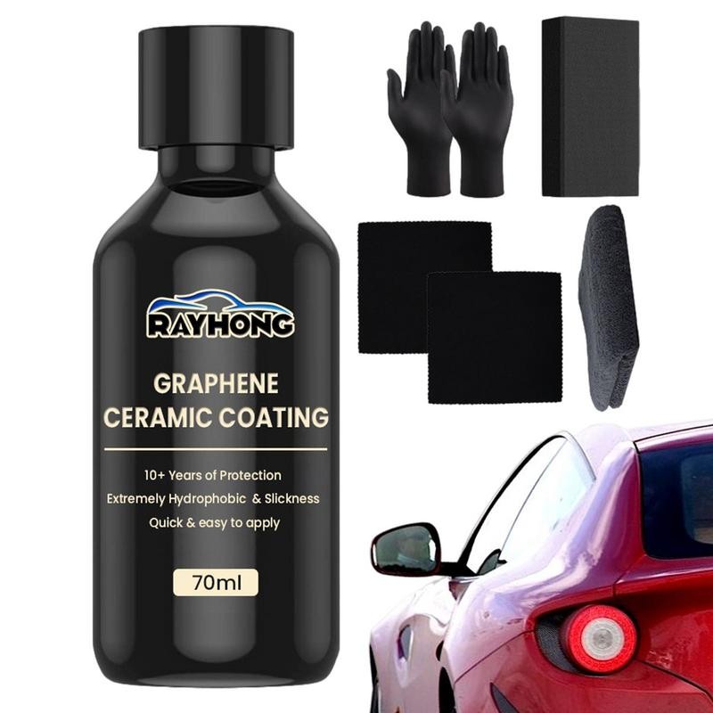 Automotive Graphene Ceramic Coating 70ml Liquid Coatin Nano Hydrophobic ...