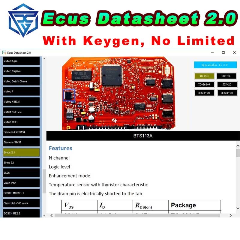 ♣ECU Repair Software Ecus Datasheet 2.0 PCB Schematics with Car ECUs ...