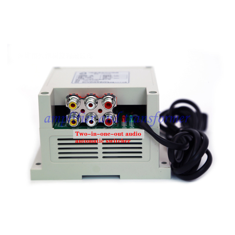 ☁Two-in-one audio automatic switcher, frequency division input and ...