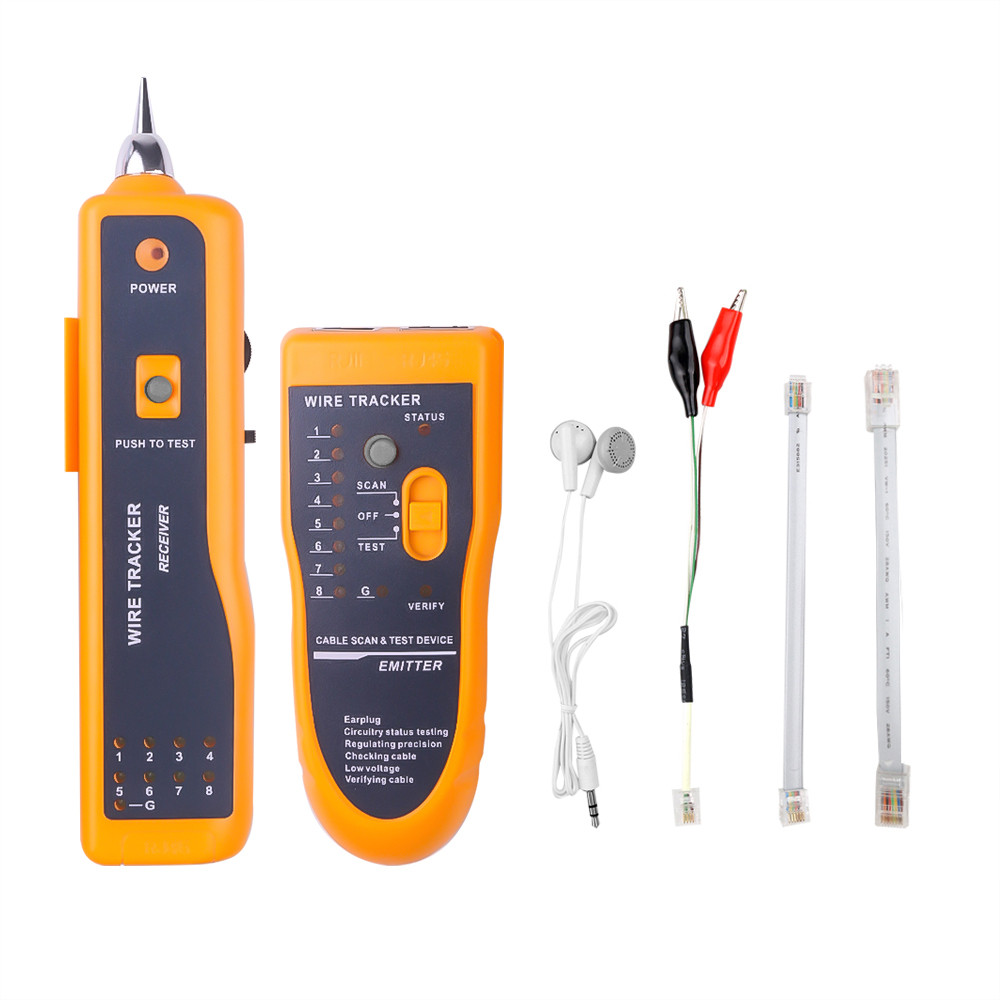 ┲LAN Network Cable Tester for STP UTP Cat5 Cat6 RJ45 RJ11 Detector Line