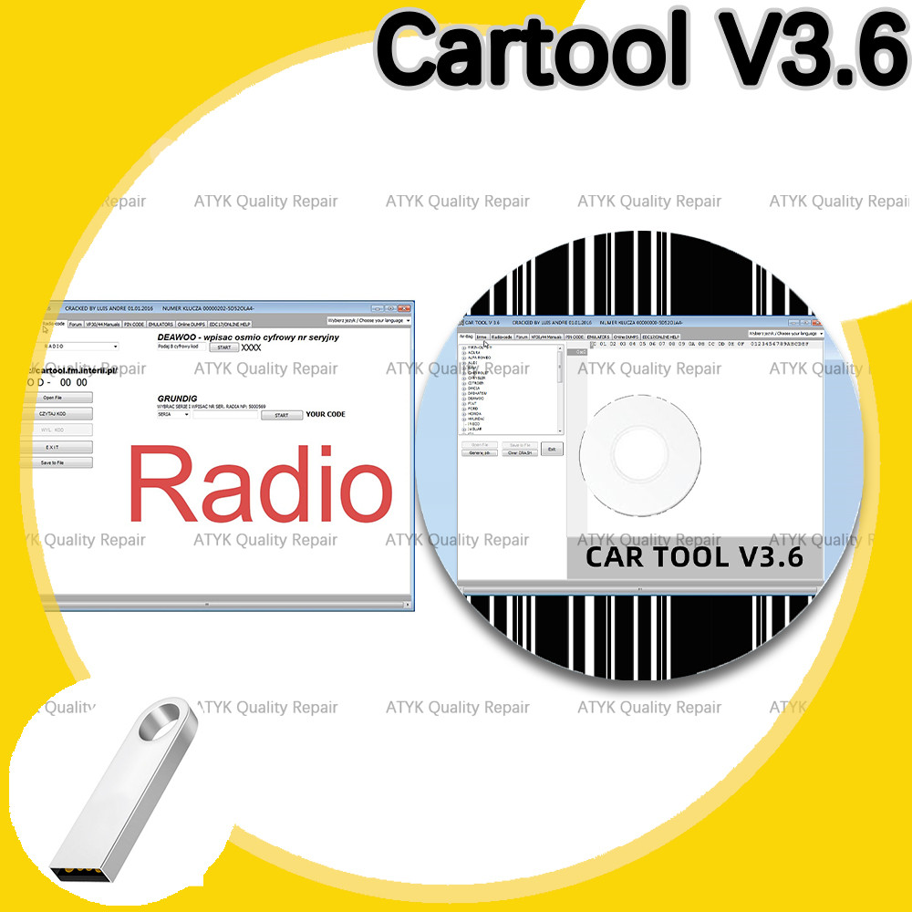 Car tool V3.6 Repair interface Automobile Maintenance 3.6 cartool