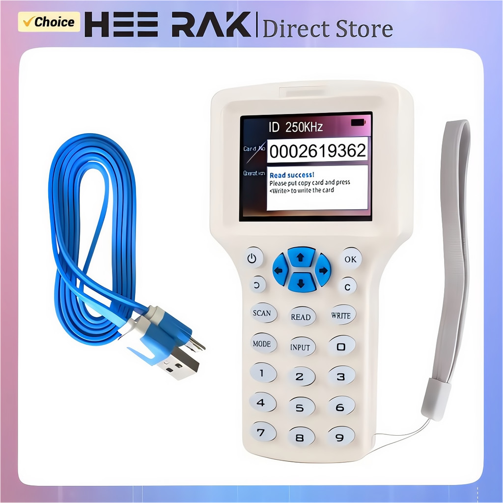 10 Frequency NFC Smart Card Reader Writer Duplicator 125K 13.56MHz RFID ...
