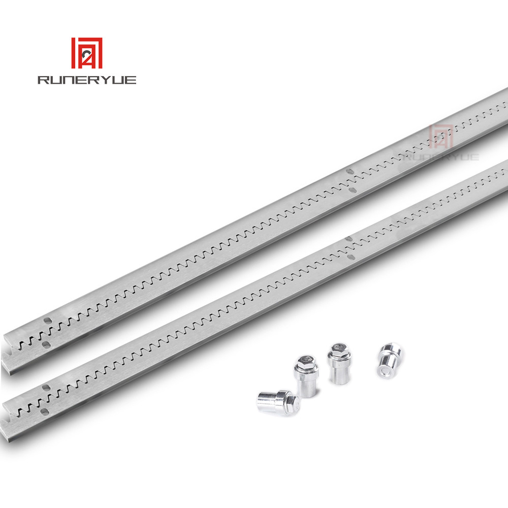 ☭4M 13ft Sliding Gate Motor Gate Galvanized Steel Gear Rail 8mm Rack ...