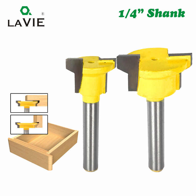 ☾1/4\" Shank Drawer Molding Router Bit Drawer Lock Tenon Knife Plug