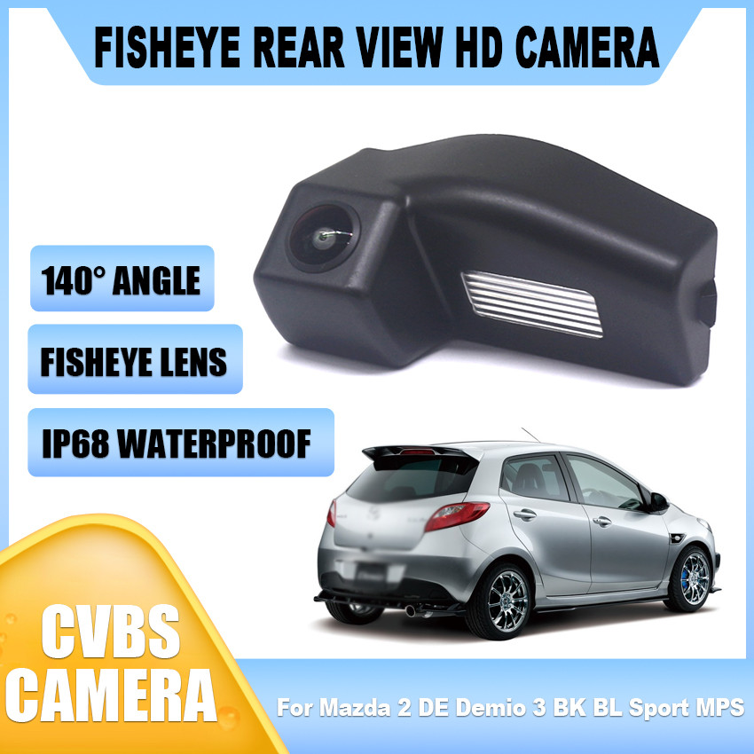☆CCD Full HD 1080P Vehicle Backup Rear View Camera For Mazda 2 DE Demio