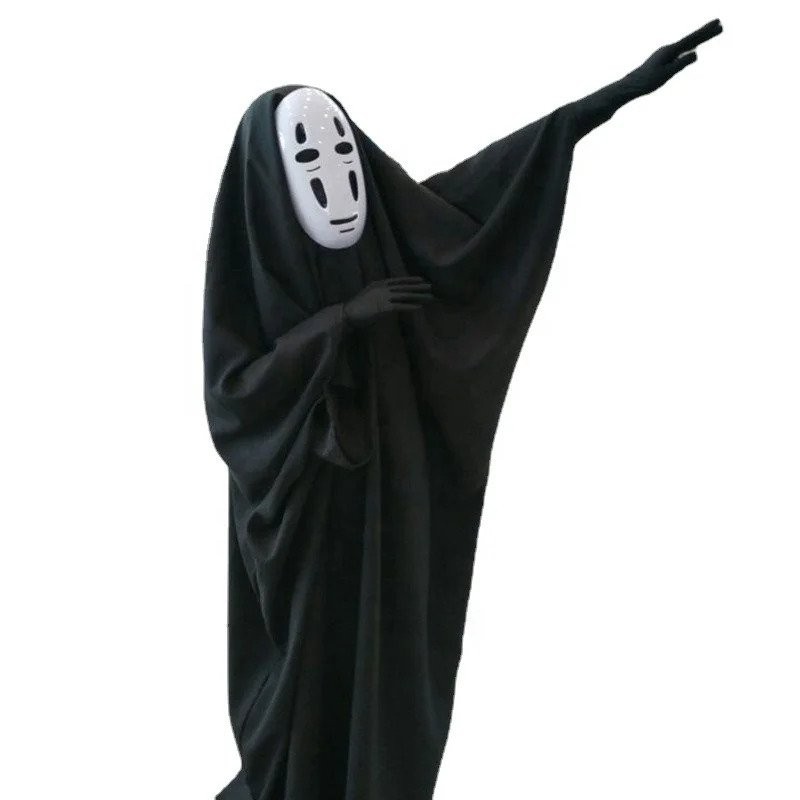 Hot Breathable Fabric Anime Clothing Spiritedaway Movie Costume No Face