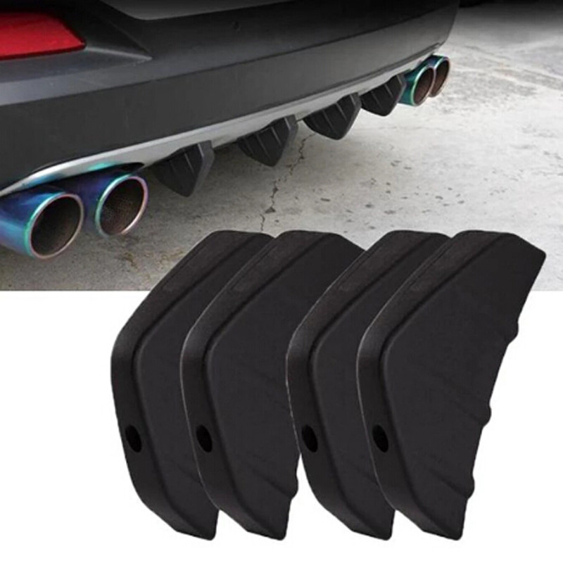 ⚕4pc Universal Car rear bumper cast shark spoiler for Suzuki SX4 SWIFT ...