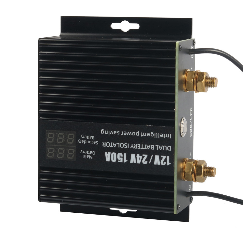 유150A Dual Battery Isolator Kit 12V/24V Voltage Sensitive Relay for Car