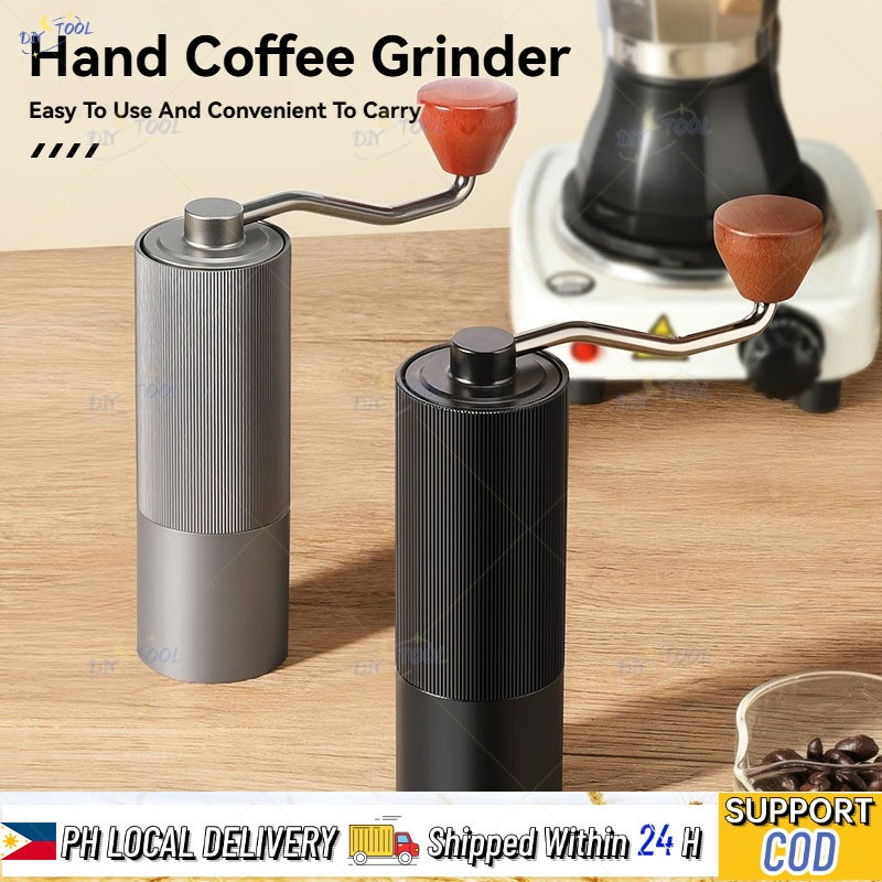 Manual Coffee Grinder Conical Burr Mill Bean Hand Grinder Portable ...