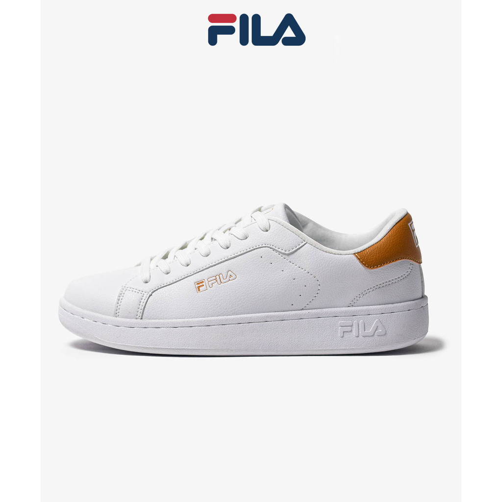 Fila sneakers white and gold best sale