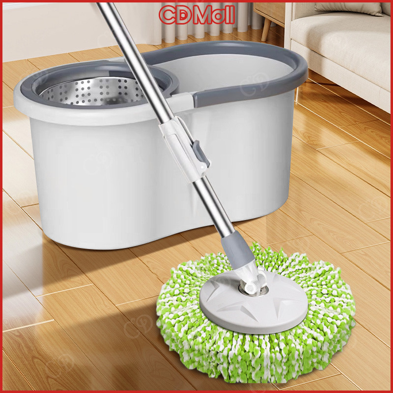 CD Spin Mop with Spinnner and Bucket Map Floor Cleaning Wet and Dry ...