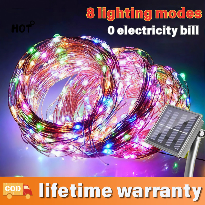 7-32M Solar Lights Outdoor Waterproof Fairy String Christmas Lights for ...