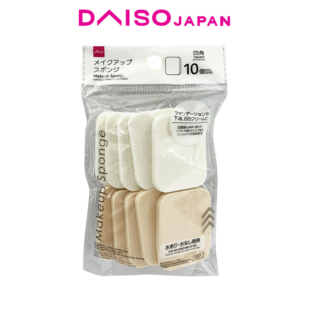 Daiso Square Makeup Sponges (10pcs) | Shopee Philippines