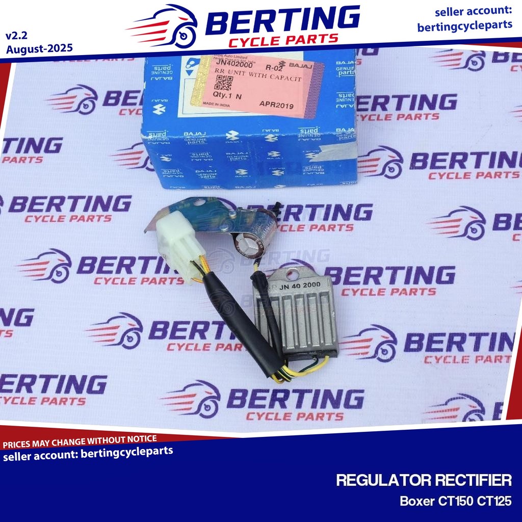 REGULATOR RECTIFIER Boxer CT150 CT125 Genuine JN402000 | Shopee Philippines