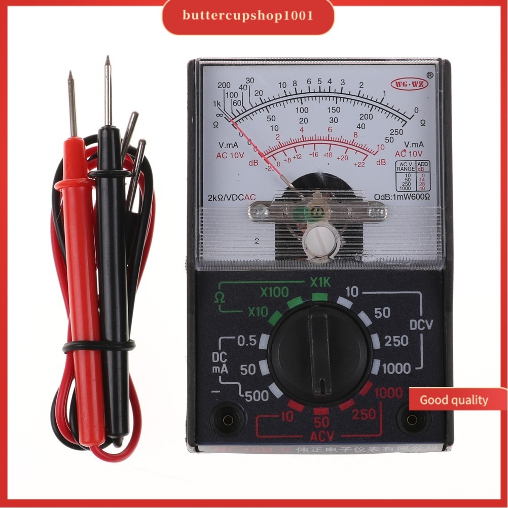 BUOP ️Dc/ac 250V 1000V Voltmeter 250ma Ammeter Meter Analog Multimeter ...