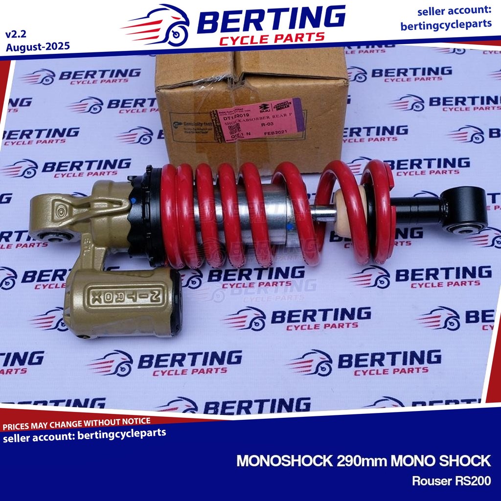 MONOSHOCK 290mm MONO SHOCK Rouser RS200 Genuine DT122019 | Shopee ...