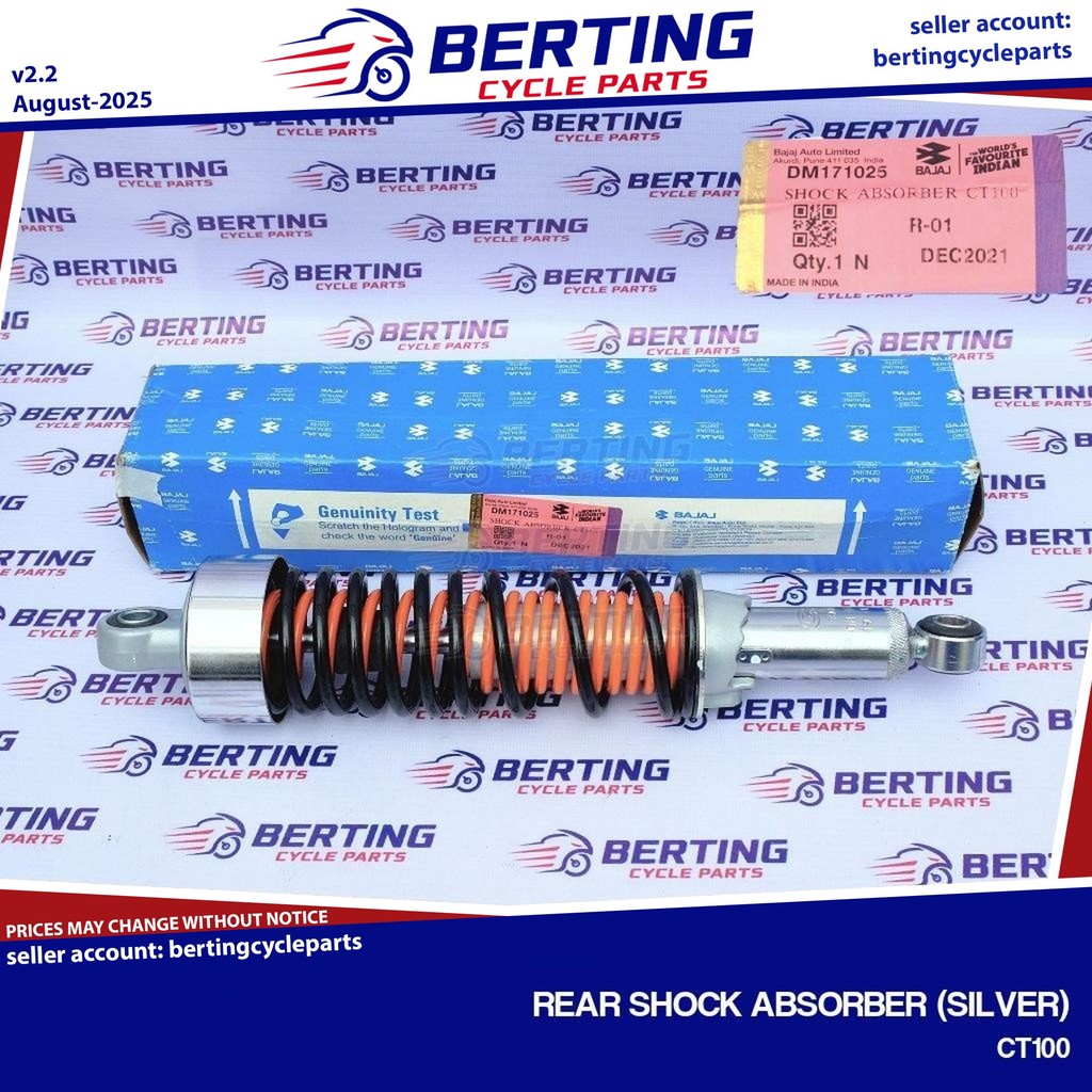 REAR SHOCK ABSORBER (SILVER) CT100 Genuine DM171025 | Shopee Philippines