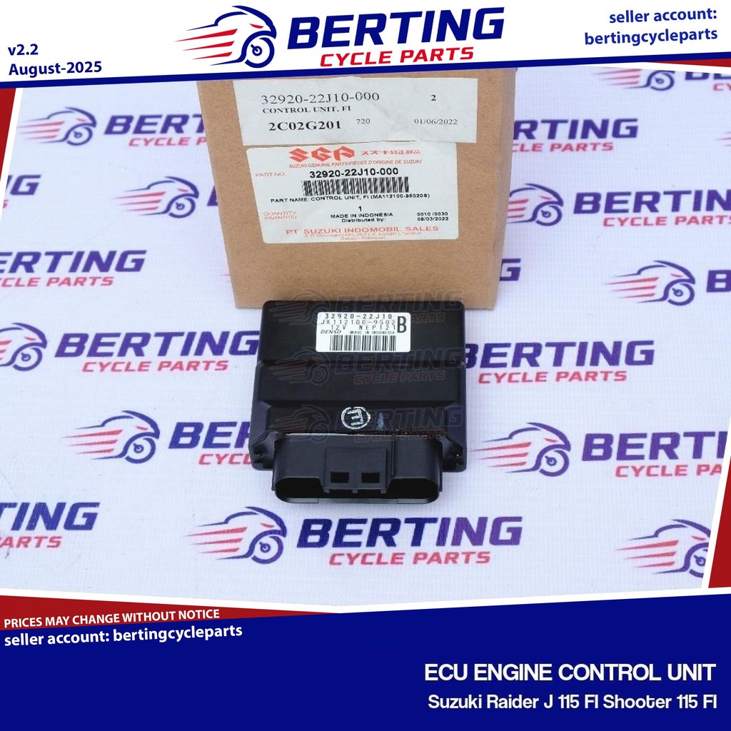 SGP ECU ENGINE CONTROL UNIT Suzuki Raider J 115 FI Shooter 115 FI ...