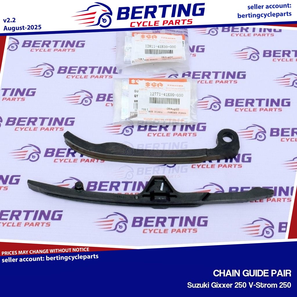 SGP CHAIN GUIDE PAIR Suzuki Gixxer 250 V-Strom 250 Genuine 12771-41K00 ...