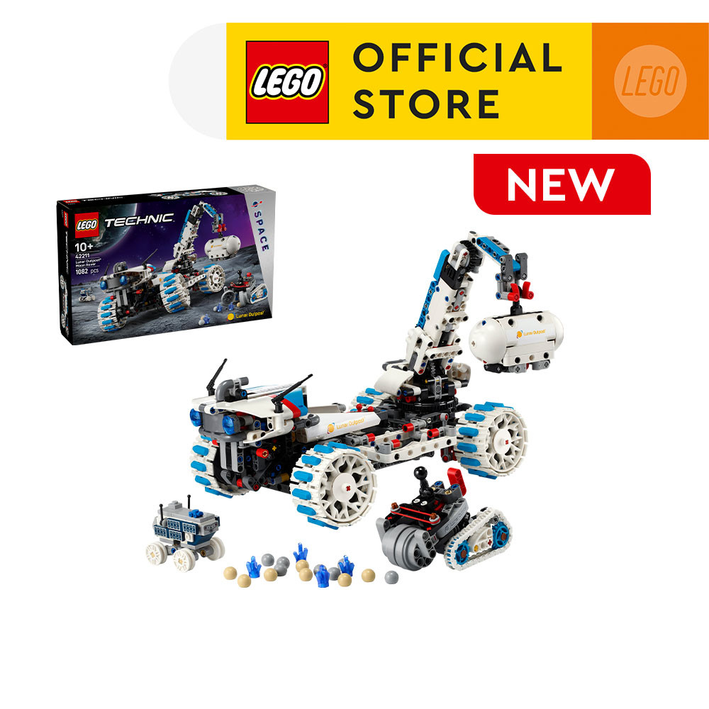 LEGO Technic 42211 Lunar Outpost Moon Rover Space Vehicle (1082 Pieces ...