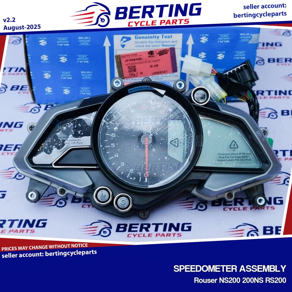 SPEEDOMETER ASSEMBLY Rouser NS150 Genuine JF402400 | Shopee Philippines