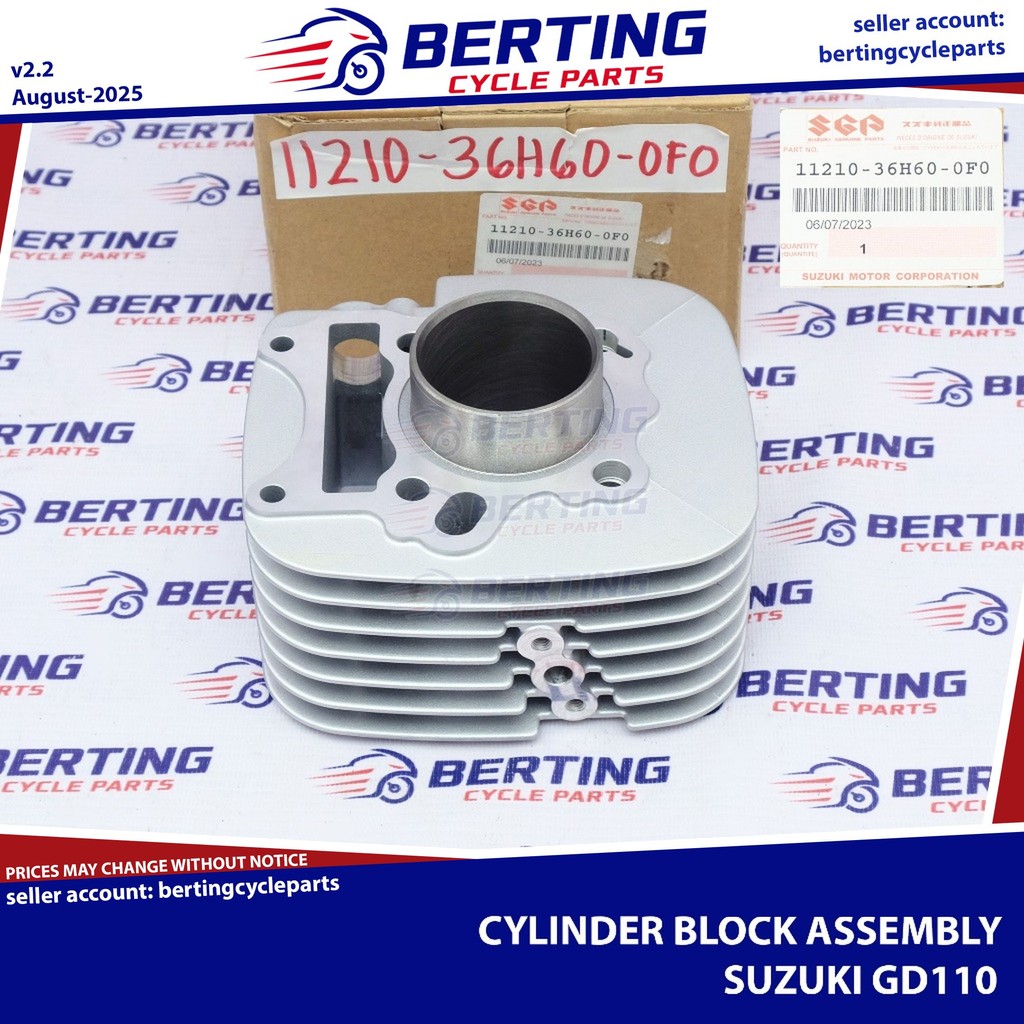 SGP CYLINDER BLOCK Suzuki GD110 Genuine 11210-36H00 OR 11210-36H60-0F0 ...