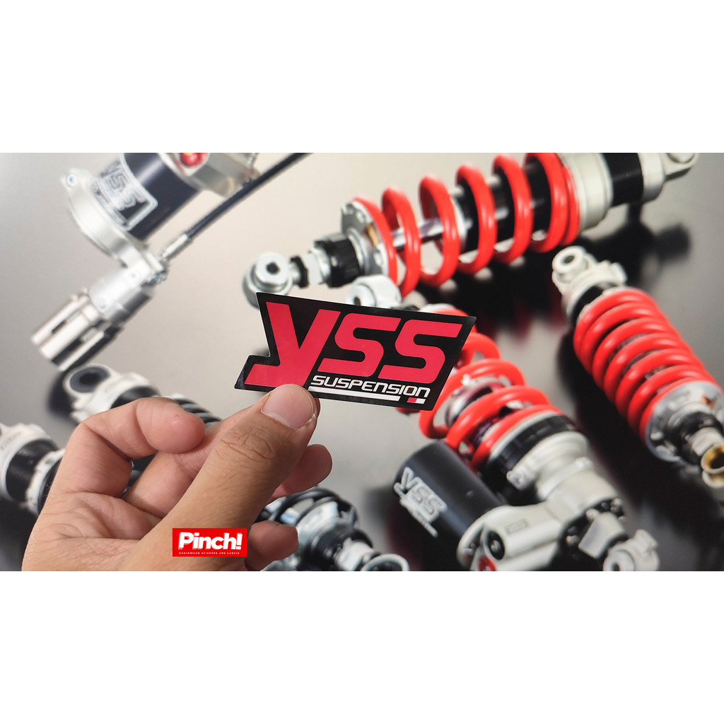 Pinch Motorcycle Sticker - YSS Shock Logo 4pcs | Shopee Philippines