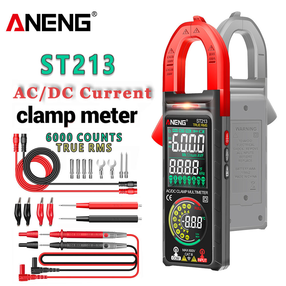 ANENG ST213 Digital Clamp Meter DC/AC Current 6000 Counts 400A Amp