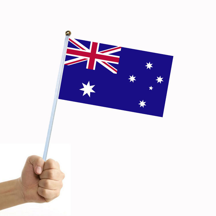 10Pcs Australian National Flag | Hand Waving Flag with 14x21cm ...