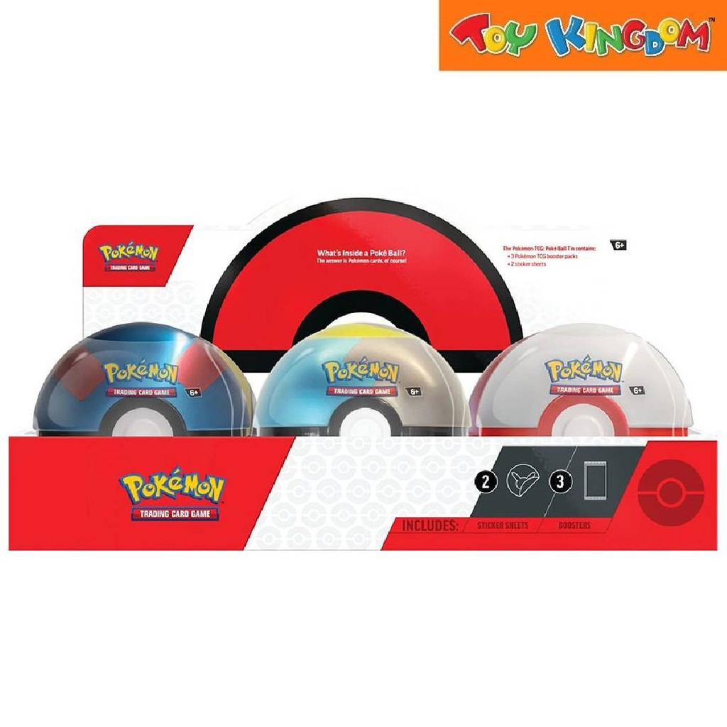 Pokemon Poke Ball Tin Booster Pack Trading Card Game Shopee Philippines