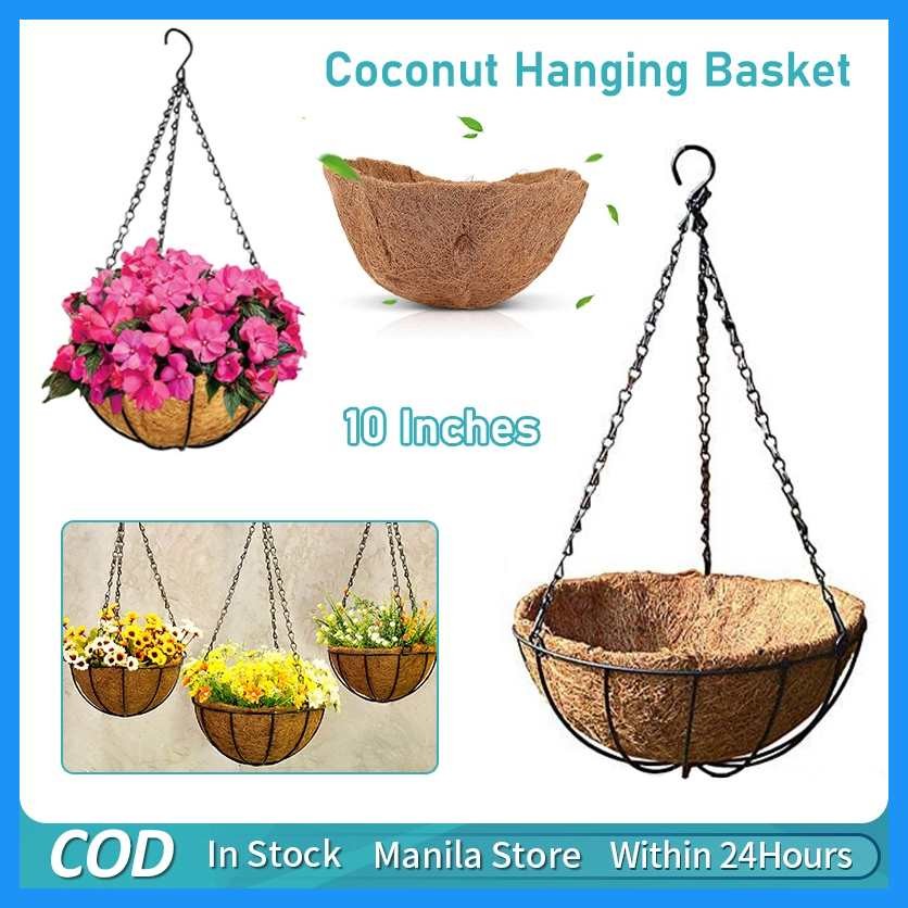 10.IgGXInch'A"Metal"Nm\Hanging"sPPlanter\Tp"Basketxx\with"gm
