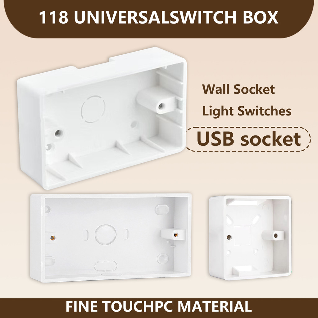 Type 146/118/86 Surface Electrical Wall Utility Box For Switch Outlet