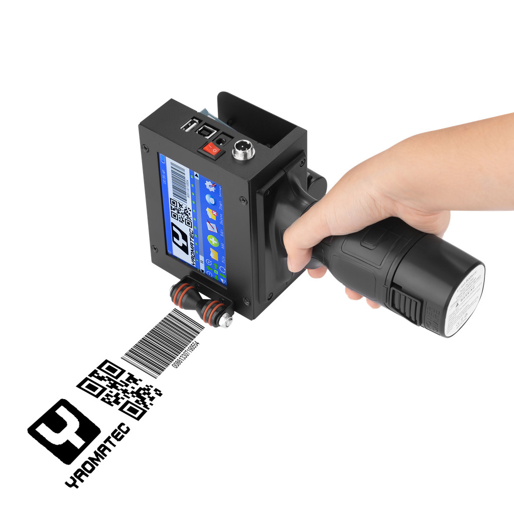 Yaomatec Handheld Inkjet Handjet Printer Metal Board Carton Clothing ...