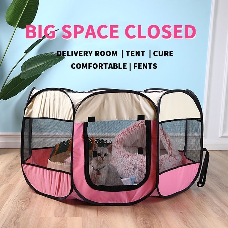 Cat)yR,Tent&oM&Foldable`GL&Er`House&Pet`aM&Me`Washable&Octagonal Dog ...