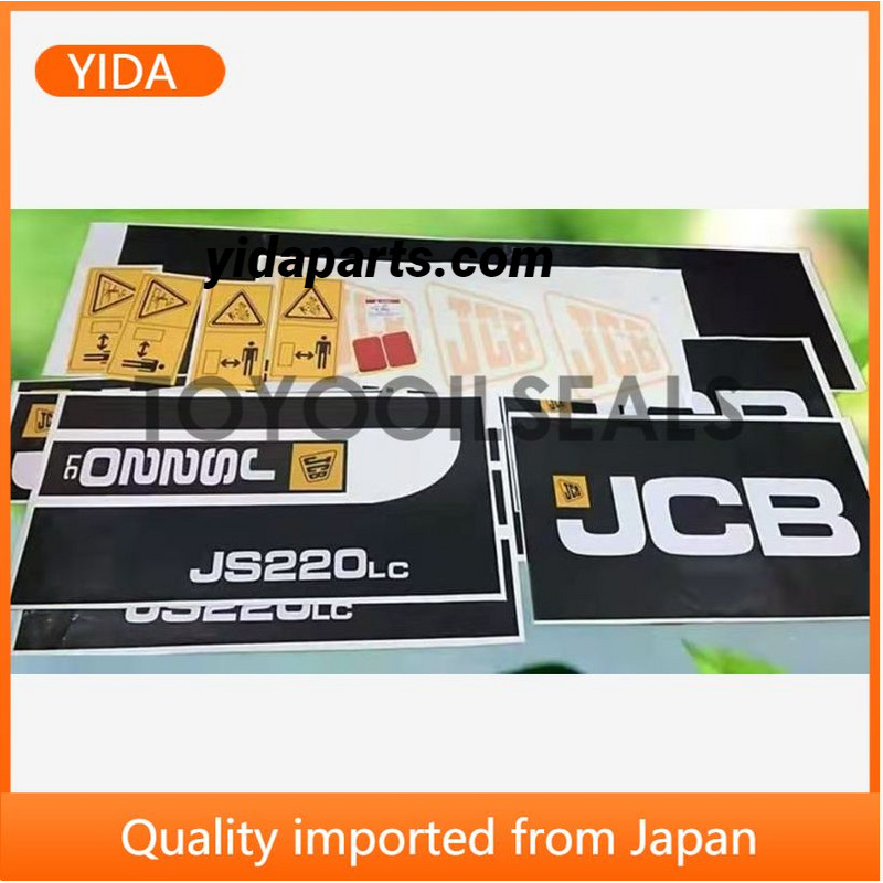 Apply To JCB Stickers Complete Sticker Js220 Full Excavator Sticker Kz ...