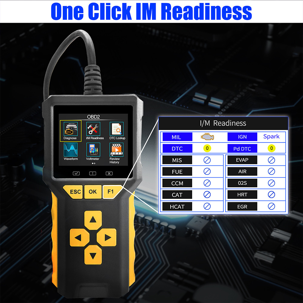 ♠BT80 2 in 1 OBD2 Car Scanner Diagnostic Tool with OBDII Car Battery ...