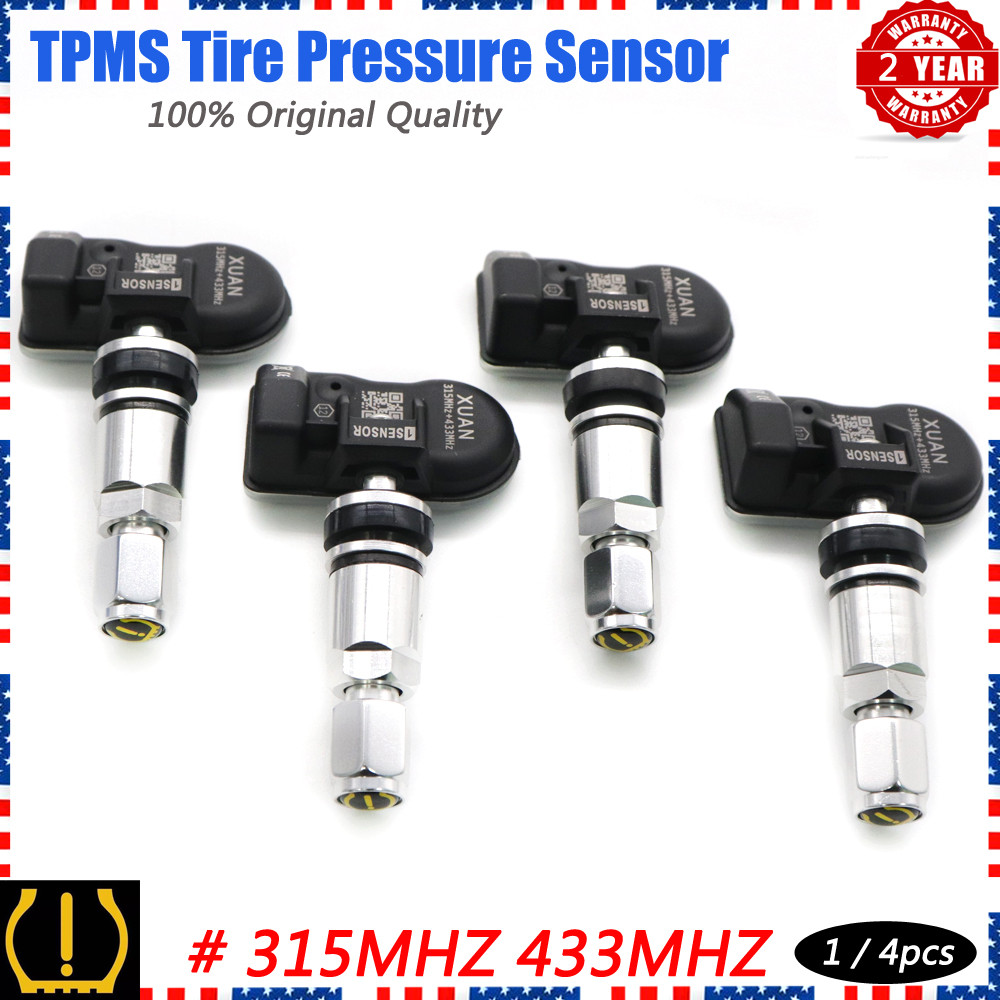 ⊰Car Universal Programmable Reset TPMS Tire Pressure Sensor 433 315 Mhz ...