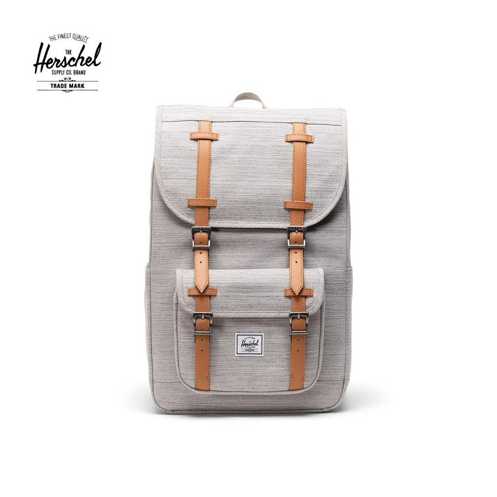 Herschel Little America Mid Volume Backpack Light Grey Crosshatch Us 20L Shopee Philippines
