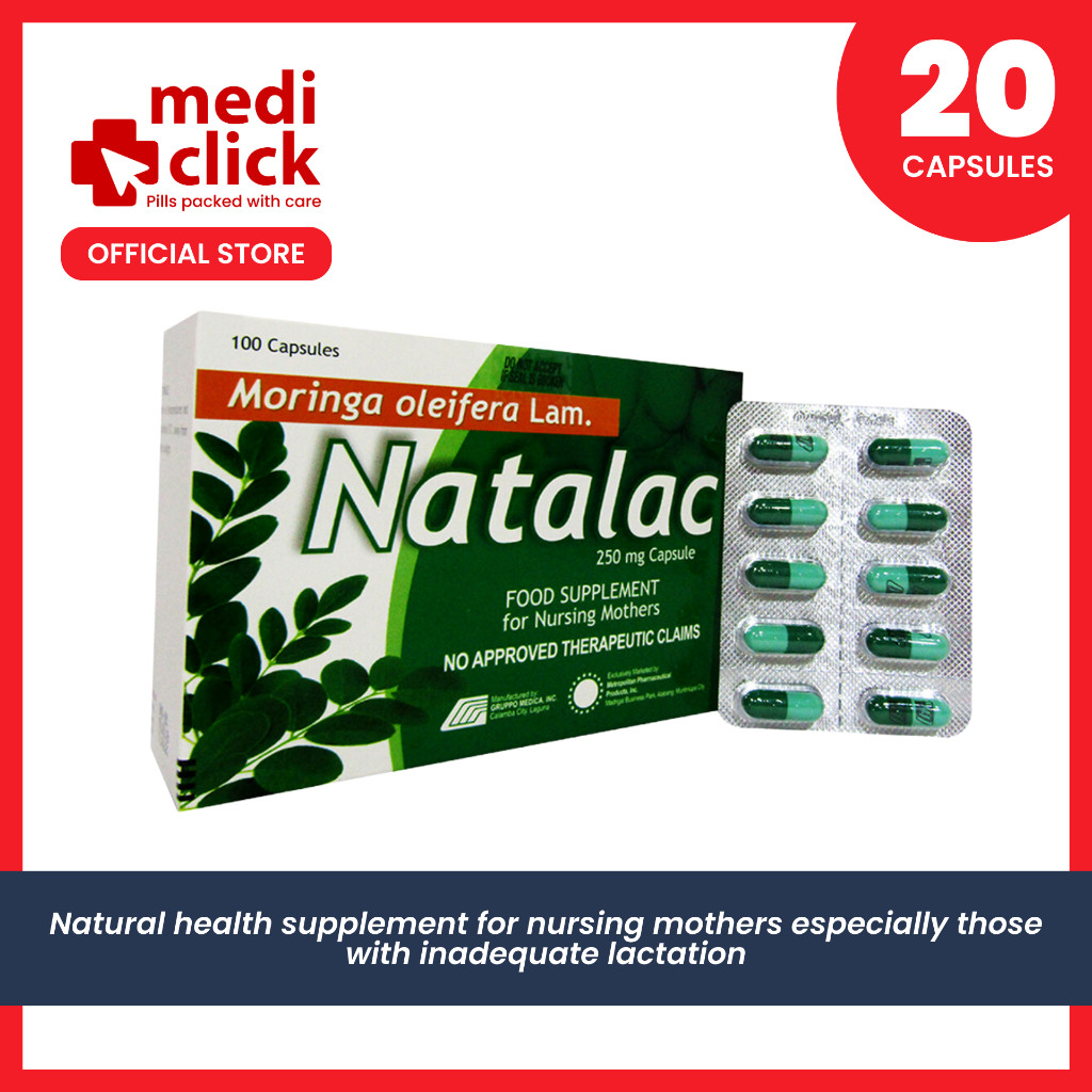 Natalac 250mg - 20 CAPSULES | Shopee Philippines