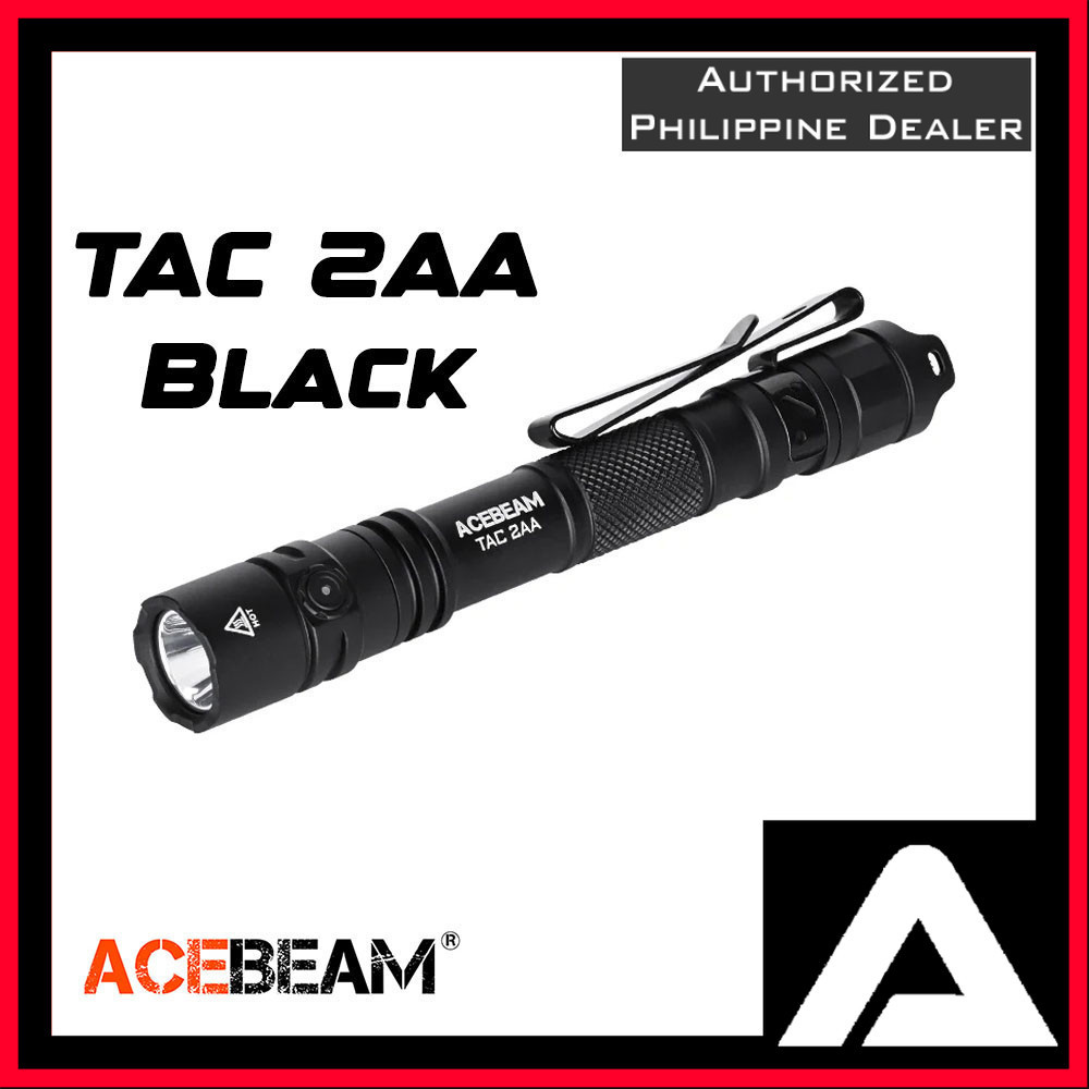 ACEBEAM - TAC 2AA - 1600 Lumens 6500K - Led Flashlight | Shopee Philippines