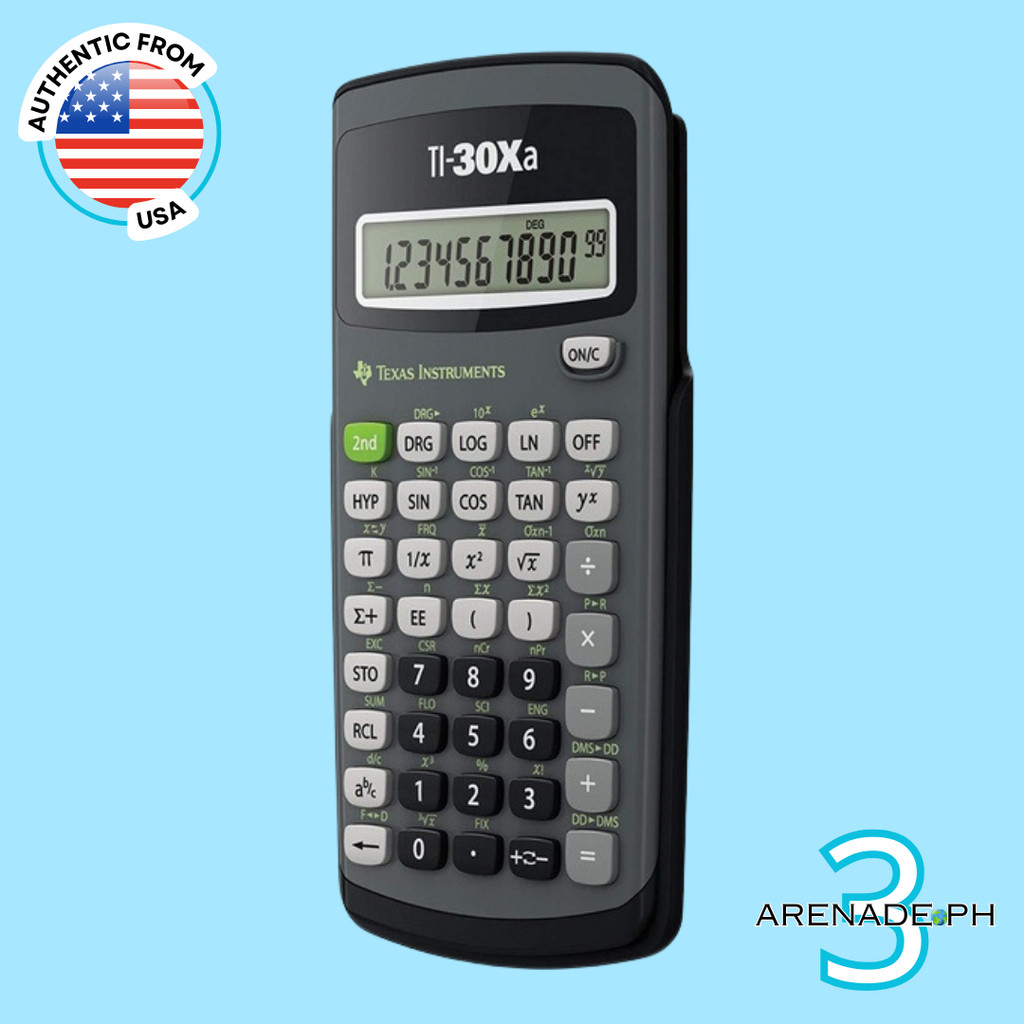 Texas Instruments TI-30XA Student Scientific Calculator 10 Digits Battery Powered 6 X 3 1 X 0 8 Black 1 Each