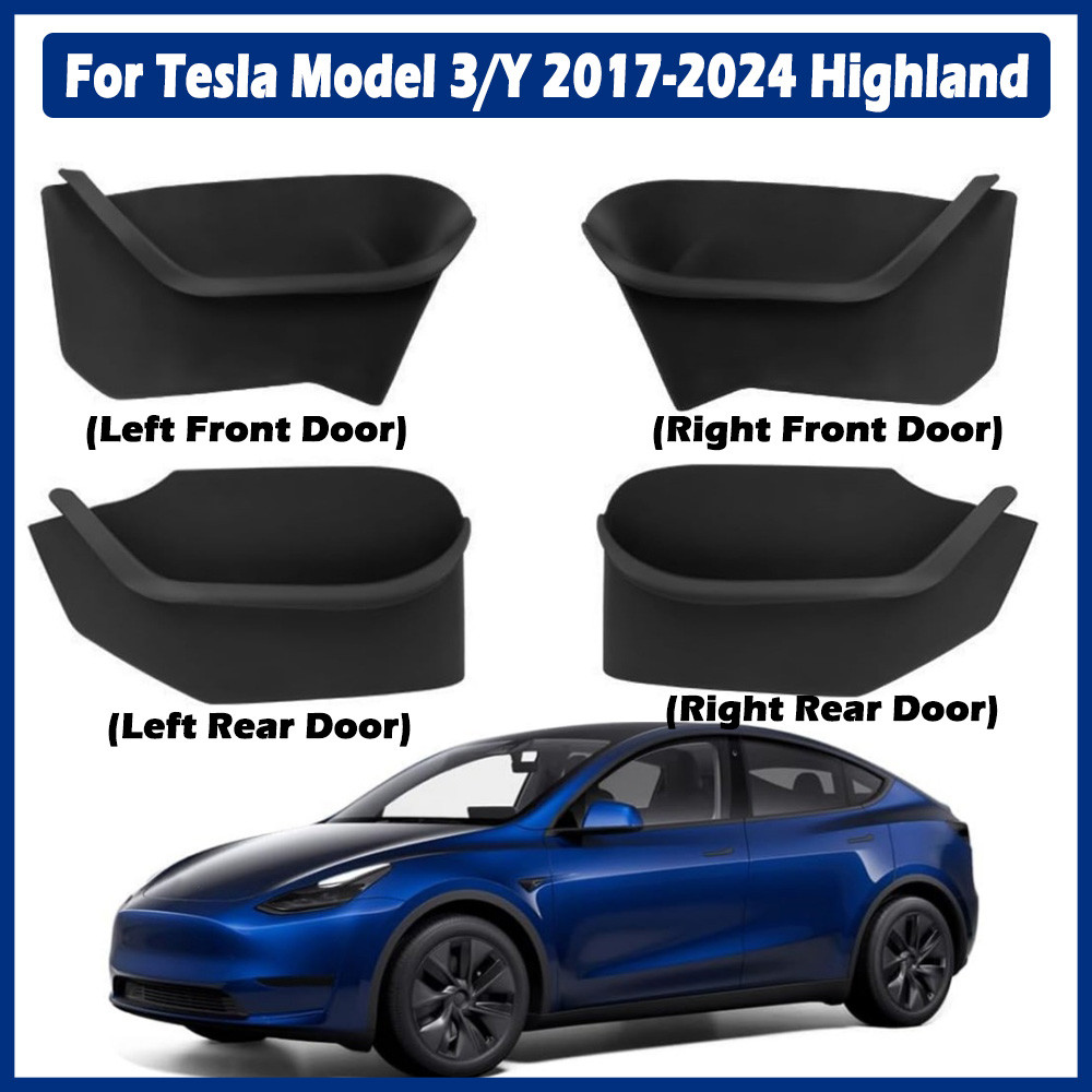 ۞Door Side Storage Box for Tesla Model 3/Y 2017-2024 Highland, TPE ...