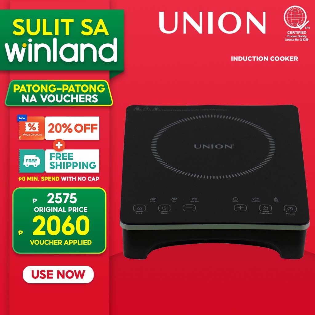 Union by Winland Crystal glass Induction Cooker With Free Cooking Pot ...