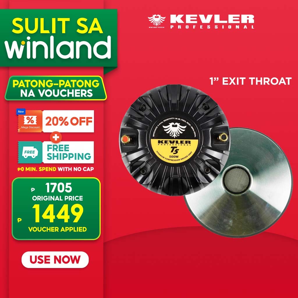 Kevler by Winland T5 500W RMS Speaker Titanium Compression Driver
