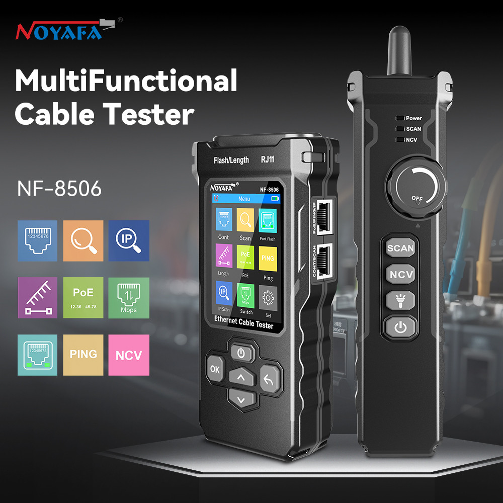 ☽Noyafa Network Cable Tester with IP Scanner/PING Test Ethernet Cable ...