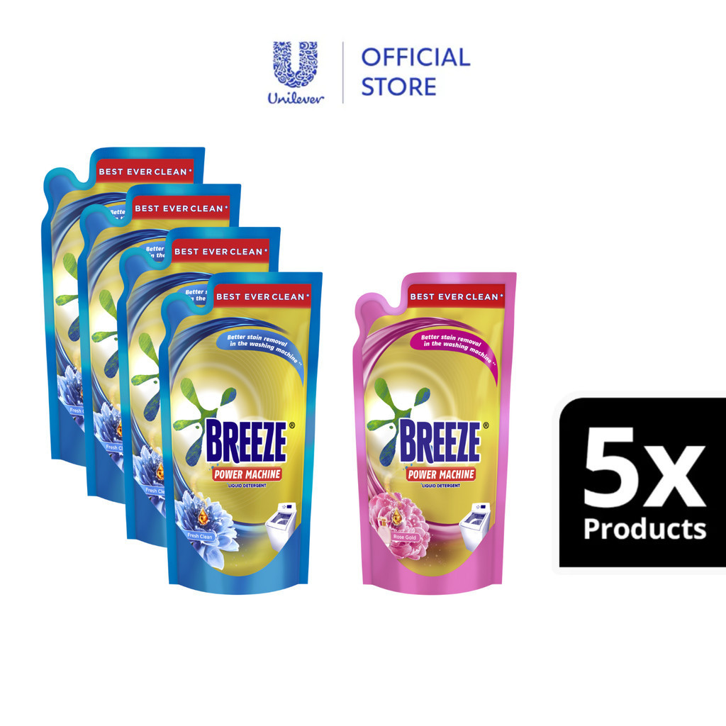Breeze Liquids Power Machine Fresh Clean 670G 4x, Breeze Liquid Rose ...
