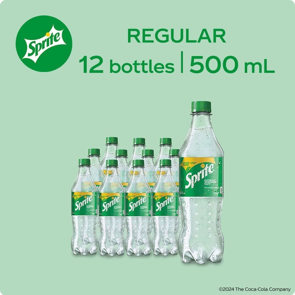 Sprite Regular Soda 500mL - Pack of 12 | Shopee Philippines